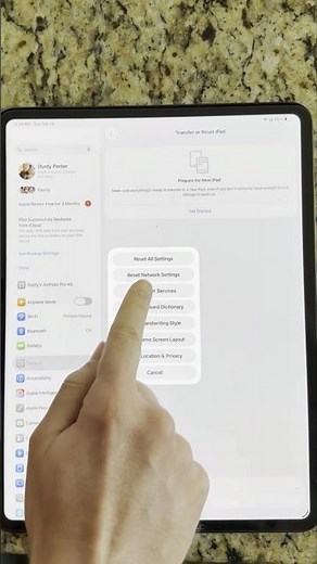 How to reset your WiFi network settings on an iPad