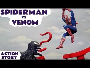 Spiderman Toy Car Racing Story