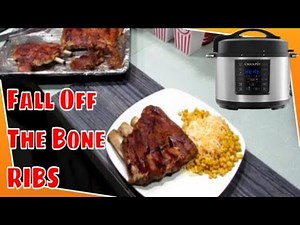 Crock-Pot Express® Instant Pot Fall off the Bone BBQ Ribs (whole process)