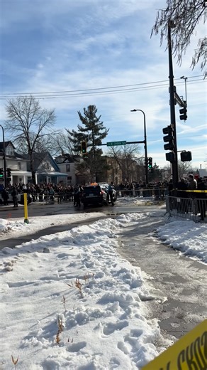 The crowd gathered at 34th and Portland calls for the arrest of the ICE agent who shot and killed a 37-year-old white woman this morning who was inside her Honda Pilot. Bystanders report she had been blocking Portland and was starting to move away from when she was shot multiple times in the head. Department of Homeland Security issued a statement that they shot her because they considered her a domestic terrorist. The US government statement on the shooting contracts with bystander videos. No o