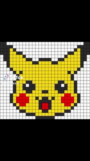 Dibujos de Pikachu en Pixel Art