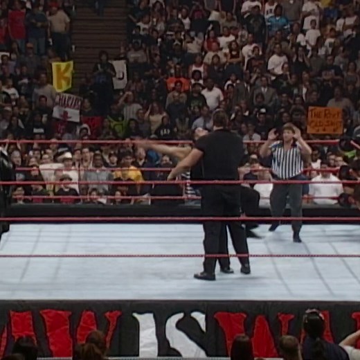 495K views · 3.4K reactions | Dwayne The Rock Johnson & Mankind were at a HUGE disadvantage against Viscera, Big Show & Mideon, but overcame the odds to win the World Tag Team Titles! #Rock25 | WWE | Facebook