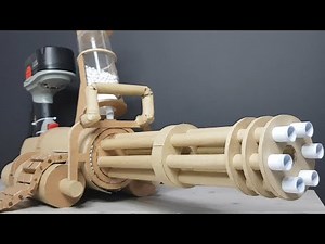 How to Machine Gun from Cardboard | 1000 BB pellets