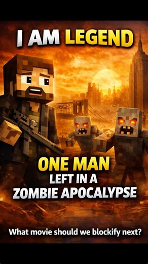 I Am Legend in 60 Seconds | Blockified Movie Recap #iamlegend #movierecap #movieshorts #zombies