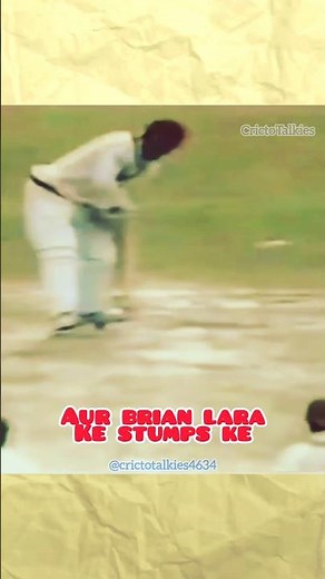 Waqar Younis Toe Crushing Yorker To Brian Lara🔥🏏 | Fast Bowling #shorts #shortsfeed #fastbowling
