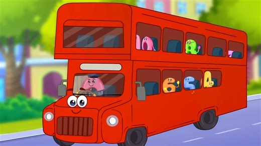 Wheels On The Bus, Double Decker Bus & Cartoon Videos for Babies