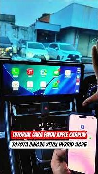 TUTORIAL HOW TO USE APPLE CARPLAY TOYOTA INNOVA ZENIX HYBRID 2025 ‼️ #tutorial #applecarplay #zenix