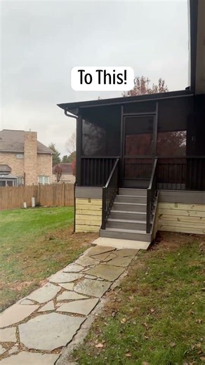Before & After Deck Transformation: Screened-In Porch with Contempo Insulated Patio Cover ✨🏡