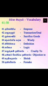 169K views · 1.5K reactions | New words in English #englishsinhala #singlish #creativeenglish | Creative English | Facebook