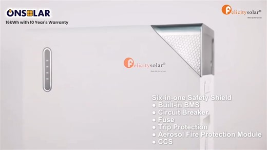 🔋 Meet the new 16kWh Felicity Solar Lithium Battery ⚡ Why it performs: 🛡️ IP65-rated – Built for harsh environments 🕒 10-year warranty – Long runway, low risk 📶 WiFi Bluetooth – Real-time monitoring, zero guesswork, remote firmware upgrades 🔥 Integrated fire extinguisher – Safety-first by design 🔗 Up to 32 units in parallel – Scale without friction ♻️ 8,000 cycles @ 90% DoD – High utilization, extended lifecycle 🧯 External fuse – Fast, low-cost replacement ⚖️ Lighter build – Easier handli