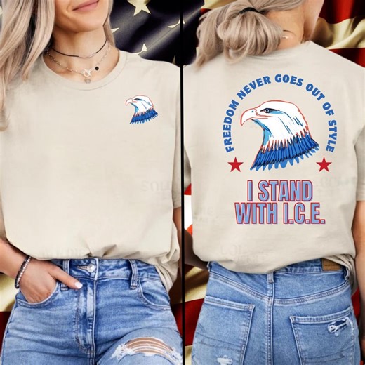 Support ICE Tshirt, I Stand With ICE Shirt, Pro Ice Tshirt, Funny Conservative Shirt, Political Tee, Anti Open Borders, Patriotic, Freedom - Etsy