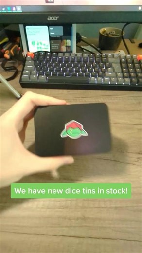 New and improved dice tins! #dnd5e #dnd #geek #nerd #tabletop #dice #dicegoblin #dungeonsanddragons #ttrpg #ttrpgtok