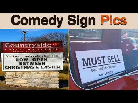 Comedy Sign Pics That Turn Simple Messages Into Instant Punchlines || Sign Hub
