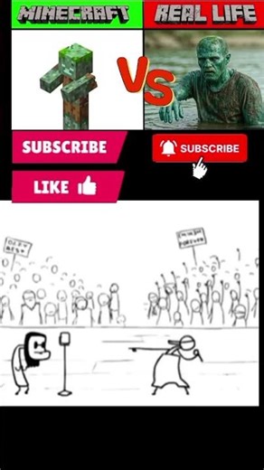 Minecraft vs real life #minecraftanimation #minecraftlovers #minecraftshorts #minecraftmeme