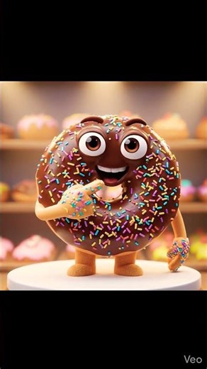 Cute Donut talking ❤️ #aiart #viralvideo#3drender #cuteanimation #foodart #logicloop #viralvideo