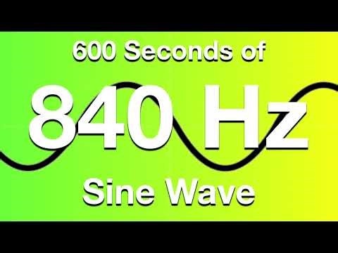 840Hz Sine Wave Test Tone - 600 Seconds (10 Minutes)