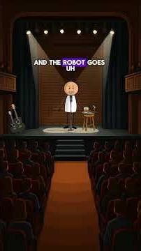 🤖 The Robot Interview That Terrified a Comedian | Stand-Up Clip#shorts #comedy#funny#animation #joke