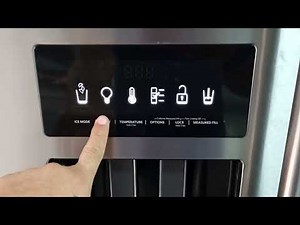 Changing the temperature of a KitchenAid refrigerator and handling it
