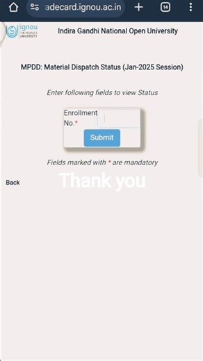 How to find Ignou Study material status