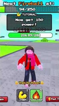 roblox fireball training | #roblox #shorts #shortsvideo #gameroblox #youtubeshorts #ytshorts