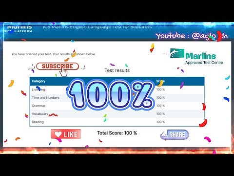 Marlins Test For Seafarer Score 100%