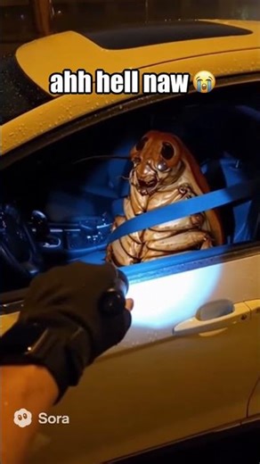 Officer Stops a Cockroach — and It Talks Back 💀