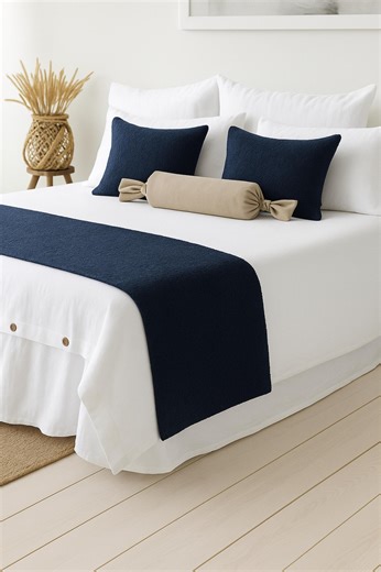 Woven Bed Runner, Custom Size Bed Scarf, Bedroom Styling, Modern Bedding Accent, Multiple Color Options, Gift for Her, Home Decor - Etsy UK