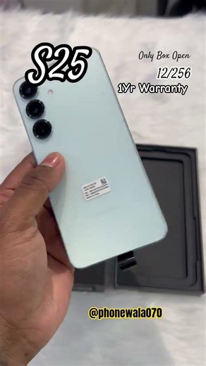 Samsung Galaxy S25 🔥 12GB RAM | 256GB @ ₹53,999 😱 Box Open Deal + 1 Year Warranty