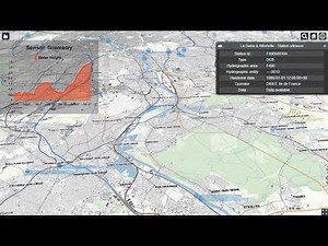 Realtime hydrometric sensor monitoring along Seine