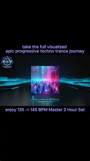 Epic Progressive Techno Trance Journey — Visualized Preview