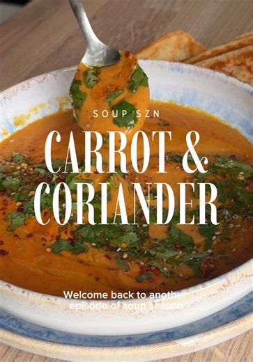 Delicious Carrot & Coriander Soup Recipe