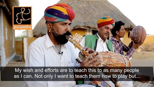 6.4K views · 14 reactions | @folk_music_of_rajasthan Tagaram Bheel the maker and player of Algoza - the double flute, traditional folk wind instrument found in the Indian sub-continent since ancient times, speaks to SURGAATHA (सुरगाथा) about his musical journey with the instrument. This internationally renowned musician lives in Moolsagar, five kilometers from Jaisalmer city, Rajasthan, India. | Royal Rajput Baisaraj | Facebook
