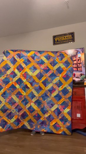 796 reactions · 29 comments | My little quilt reveal Kaffe Fassett Eclectic Blue style! I just love this one | Leigha Morgan | Facebook