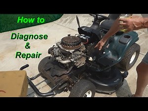 How to Diagnose & Fix a Riding Lawn Mower that Won't Start or Run - Fuel & Electrical Issues