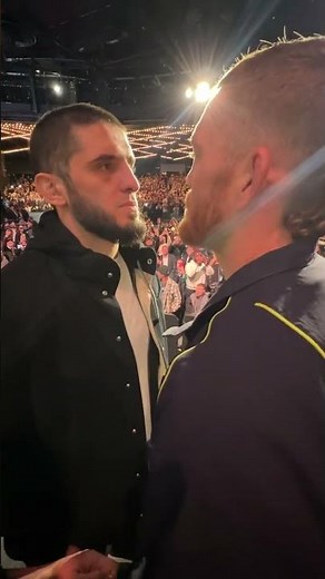 Another angle of the Jack and Islam face off! 😅 #ufc322