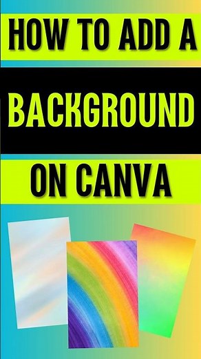 How to Add a Background in Canva #shortvideo #tutorial