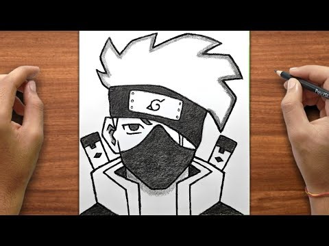 Easy Naruto Drawing | How to Draw Kakashi hatake | step by step | for Beginners