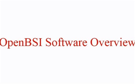 OpenBSI Software OVERVIEW