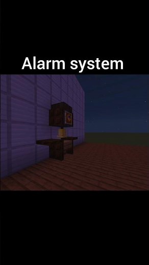 Alarm System in Minecraft 🔔 | Easy Tutorial #Shorts #minecraft
