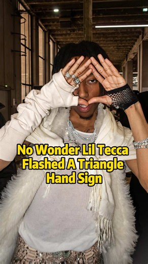 No wonder Lil Tecca flashed a triangle hand sign,three details may reveal his real identity #usa #fyp #celebrity #liltecca #tecca