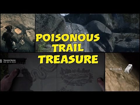 poisonous Trail treasure map 1,2,3 secret location guide-rdr2
