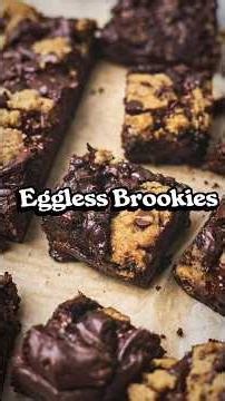 🍫 🍪 Eggless Brookie Cake Recipe | Kids' Favorite Dessert Brownie + Cookie = Brookie ! 😍