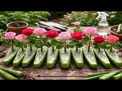 Rose Propagation Using Aloe Vera – Fast Rooting & High Success Rate