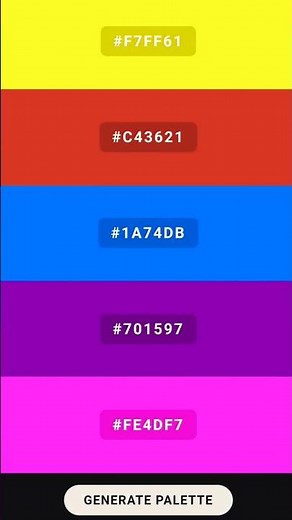 Build a Responsive Color Palette Generator (HTML CSS JS) #webdesign #shorts