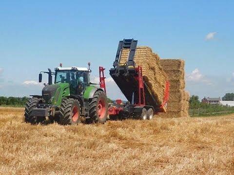 Anderson Stackpro 7200 square bale stacker working in PA, USA July 2016