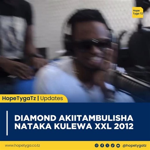 𝐇𝐎𝐏𝐄𝐌𝐀𝐍 𝐃𝐀𝐕𝐈𝐃 🇹🇿 | Mwaka 2012, Diamond Platnumz alifika Clouds FM kuitambulisha rasmi ngoma yake “Nataka Kulewa” kupitia kipindi cha XXL. Enzi hizo, ngoma... | Instagram