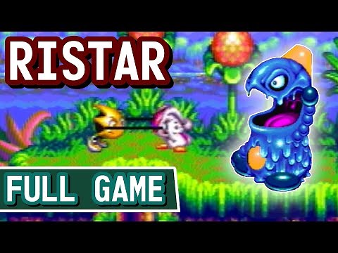Sonic's VERY Distant Cousin - Ristar - Full Gameplay - Sega Genesis / Mega Drive