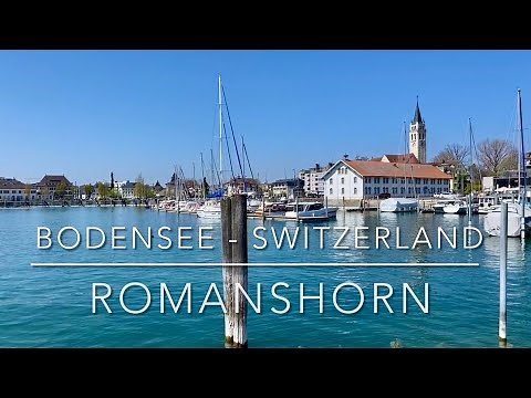 Romanshorn - The port city on Lake Constance - Bodensee - Switzerland, 4K