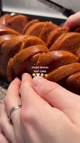 Super fluffy glazed lemon loaf cake recipe
