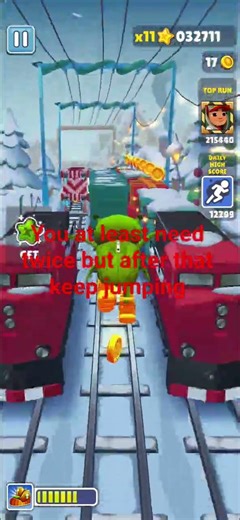 how to do subway surfers jumping glitch